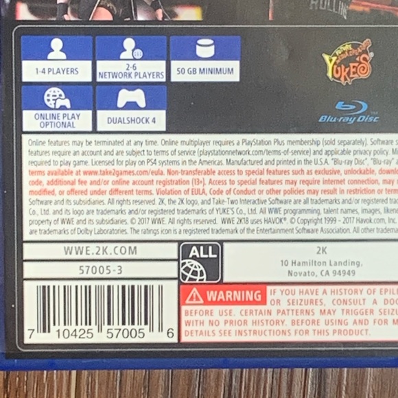 WWE W2K18 Deluxe Edition PS4 PlayStation 4 Video - Picture 7 of 8